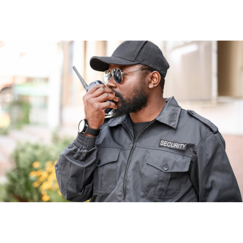 Security Professional with Communication Equipment